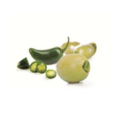 Gröna oliver med jalapeño, 150g