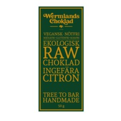 Rawchoklad Ingefära Citron, 50g