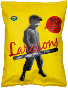 Larssons Chips Havssalt, 125g