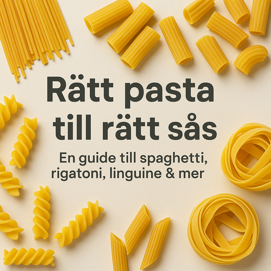 Rätt pasta till rätt sås – den definitiva guiden
